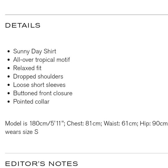 Farm Rio Sunny Day Unisex Tropical Shirt Button Front Short Sleeves Collar Small - Picture 16 of 16